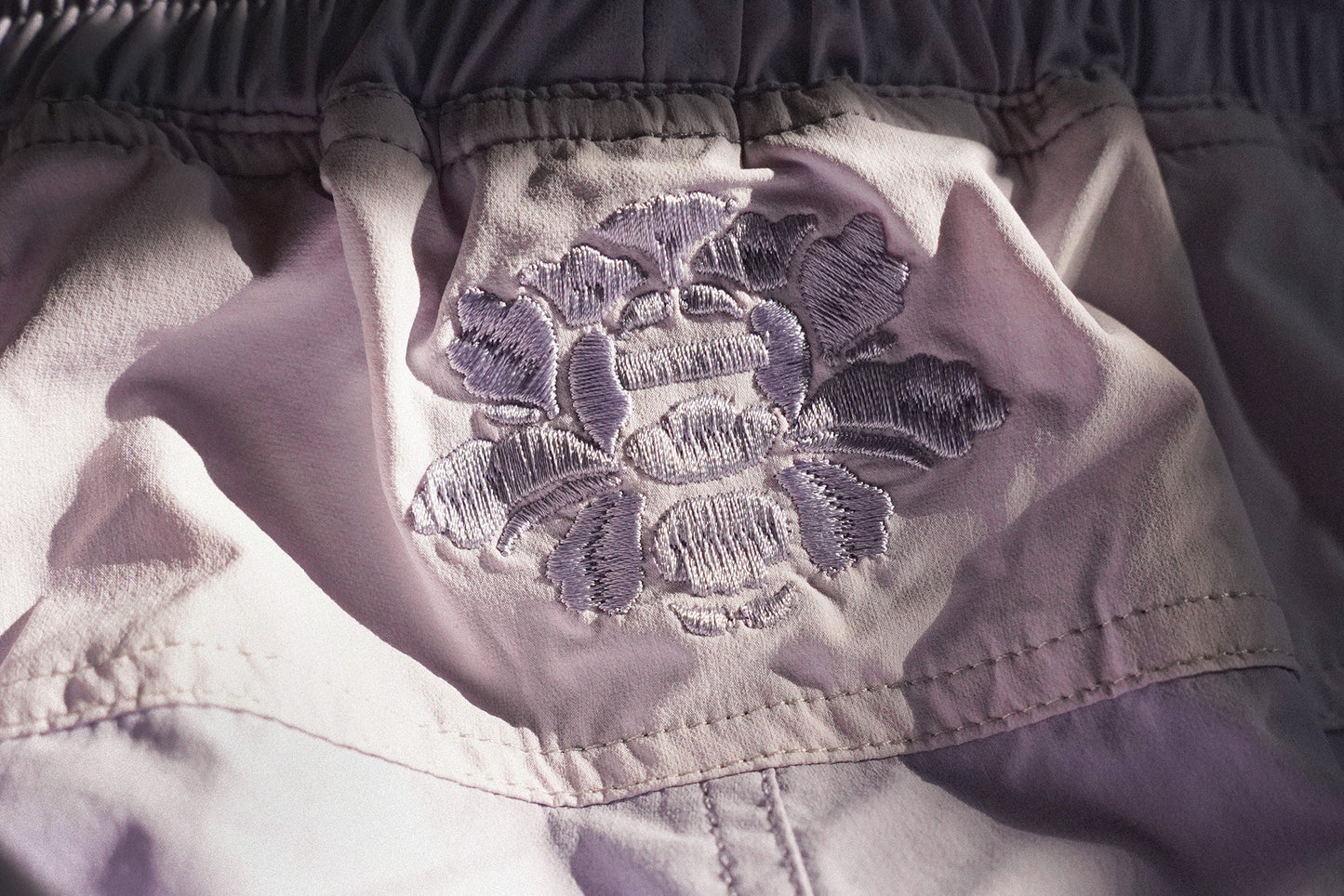Comp Shorts | Steel | Peonies