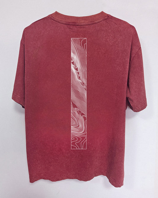 Origins 2.0 - Red Rocks | Oversize Tee | Burgundy