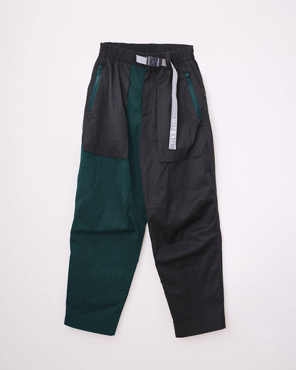 PRE-ORDER | Hitorii S01 | Street Pant | Black + Green | Loose Fit