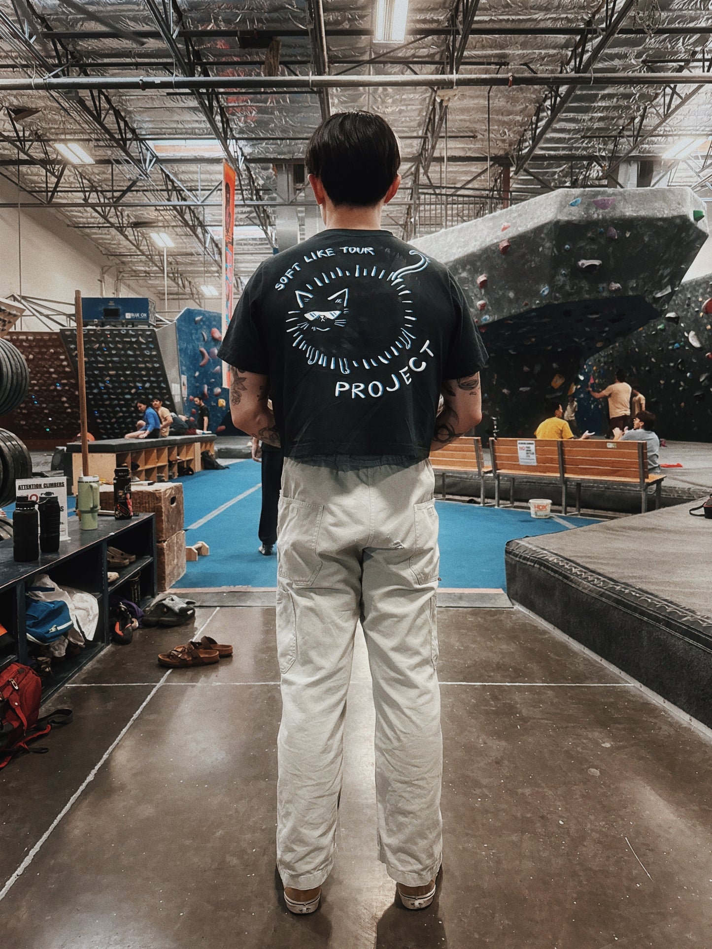 Soft Like Your Project | Crop Tee | Charcoal