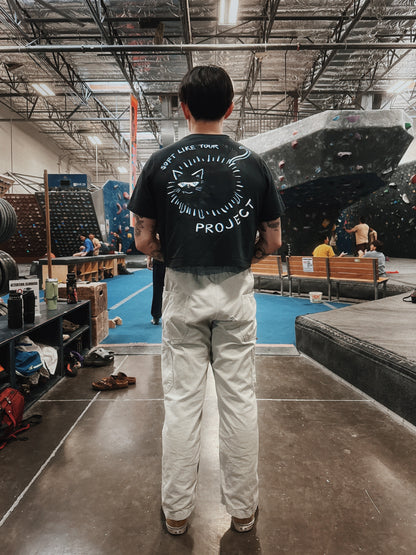 Soft Like Your Project | Crop Tee | Charcoal