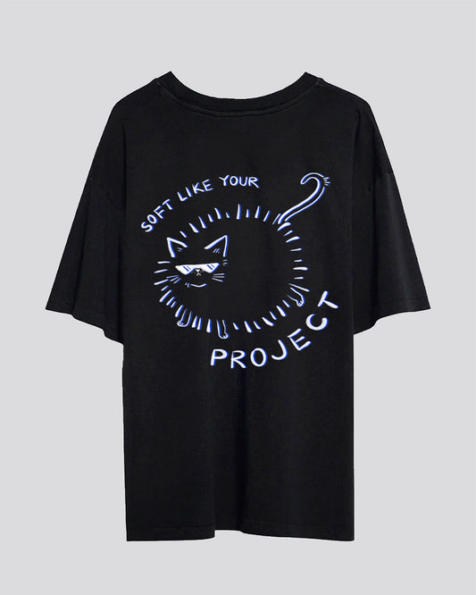 Soft Like Your Project | Oversized Tee | Charcoal