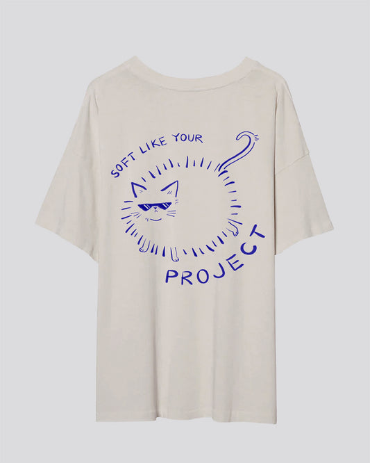 Soft Like Your Project | Oversized Tee | Ivory