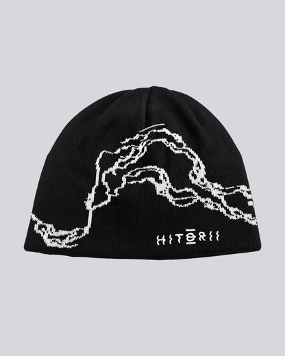Cotton Beanie | Spider Lily | Black