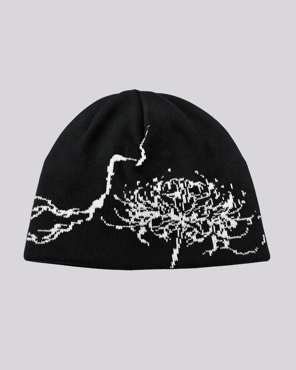 Cotton Beanie | Spider Lily | Black
