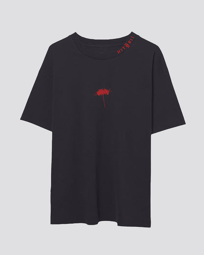 彼岸花 (Higanbana) | Oversized Tee | Charcoal