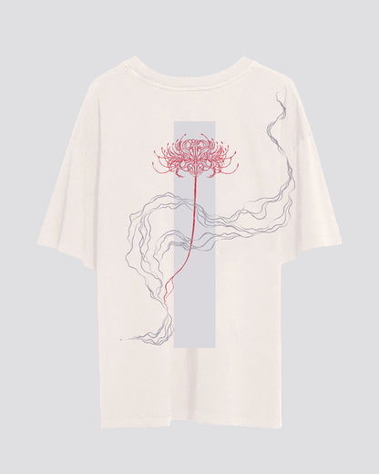 彼岸花 (Higanbana) | Oversized Tee | Ivory