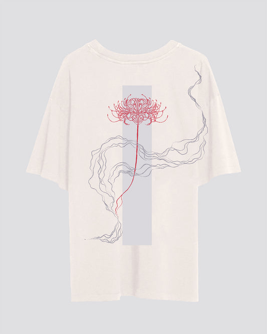 彼岸花 (Higanbana) | Oversized Tee | Ivory