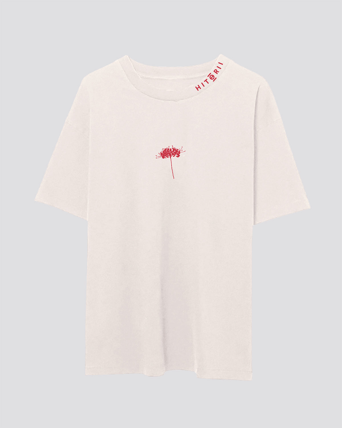 彼岸花 (Higanbana) | Oversized Tee | Ivory – Hitorii