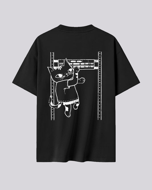 Pretty Chill Annie Collab | Oversized Tee | Charcoal