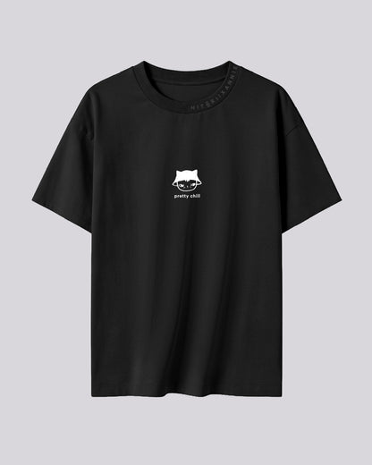 Pretty Chill Annie Collab | Oversized Tee | Charcoal