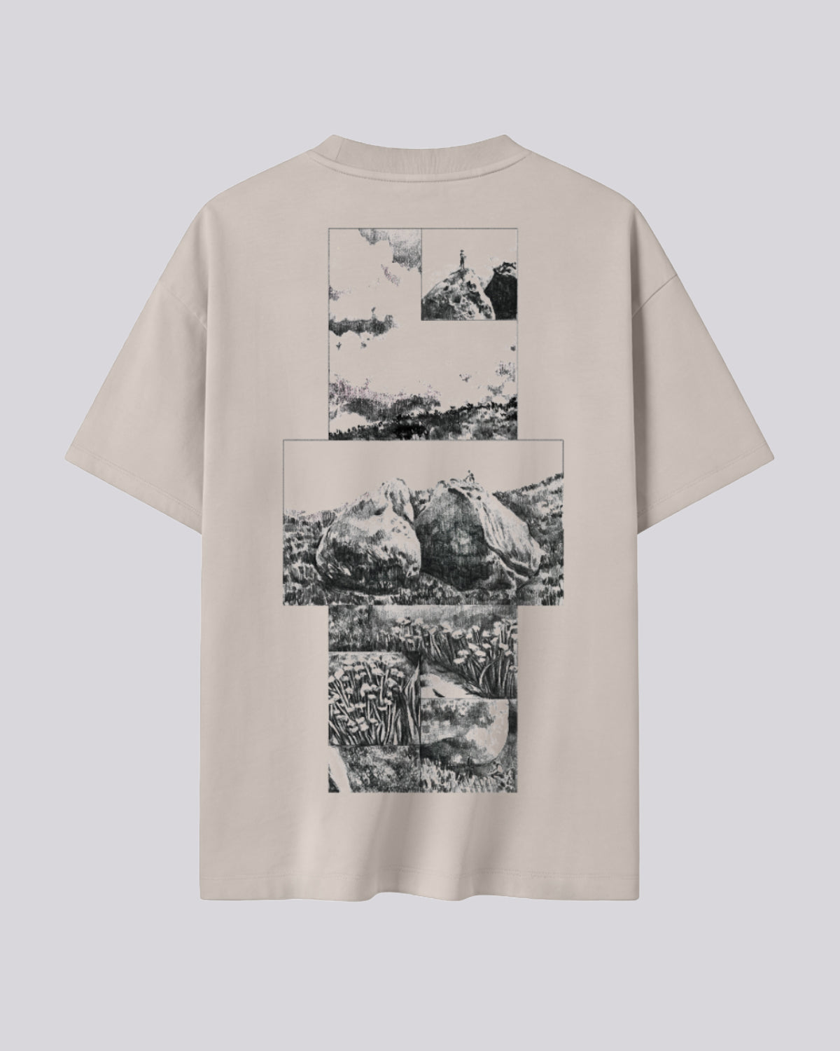 Bishop Peabody Boulders | Oversized Tee | Ivory