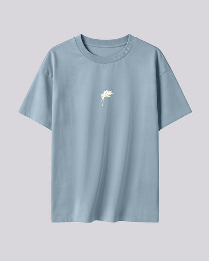 Kiku (Chrysanthemum) | Oversized Tee | Sky Blue