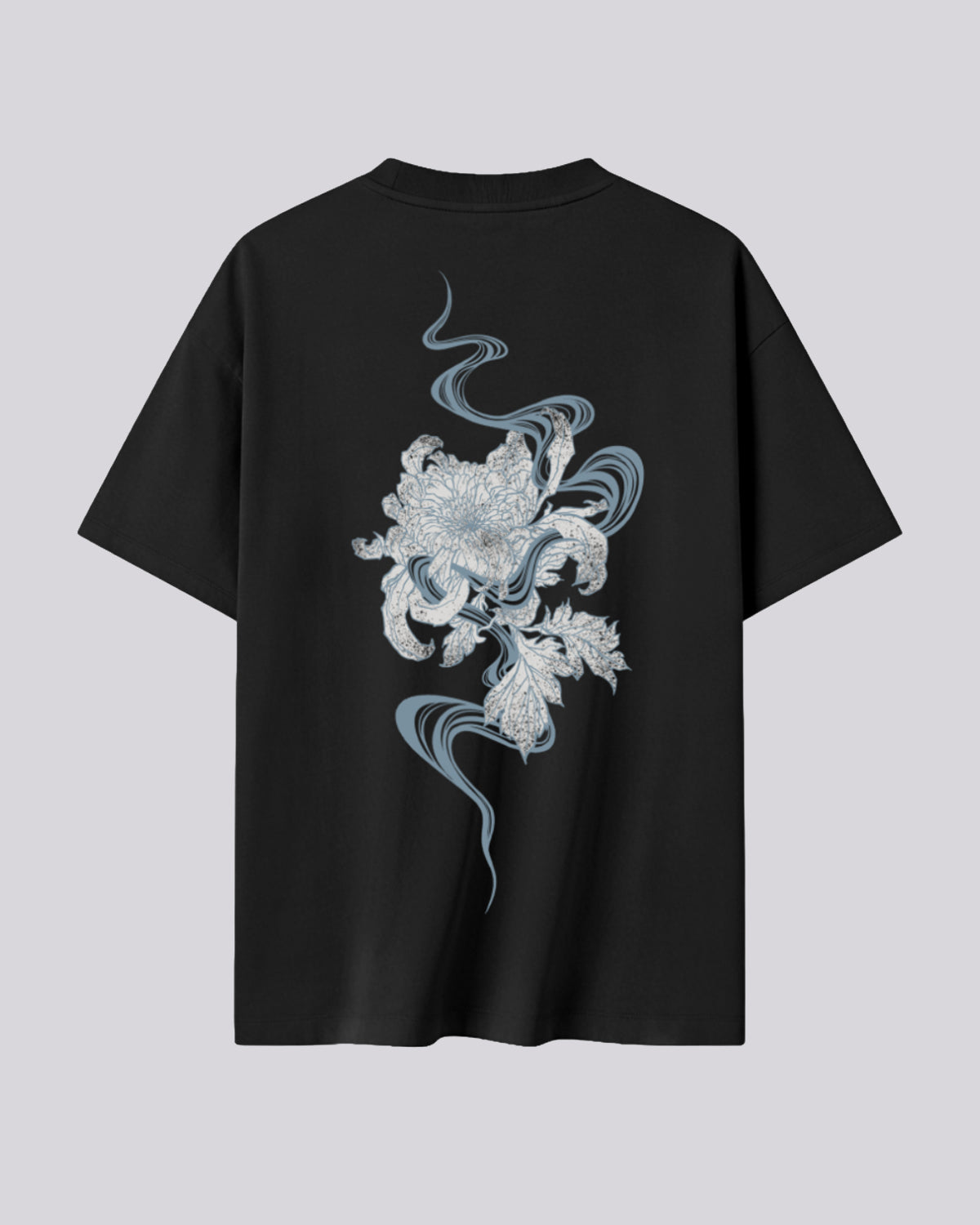 Kiku (Chrysanthemum) | Oversized Tee | Charcoal