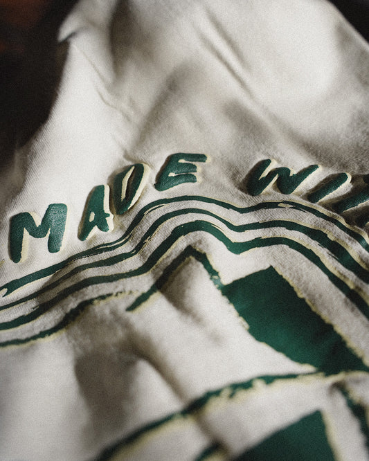 Hitorii Trash Like Your Beta | Oversized Tee | Cream x Green