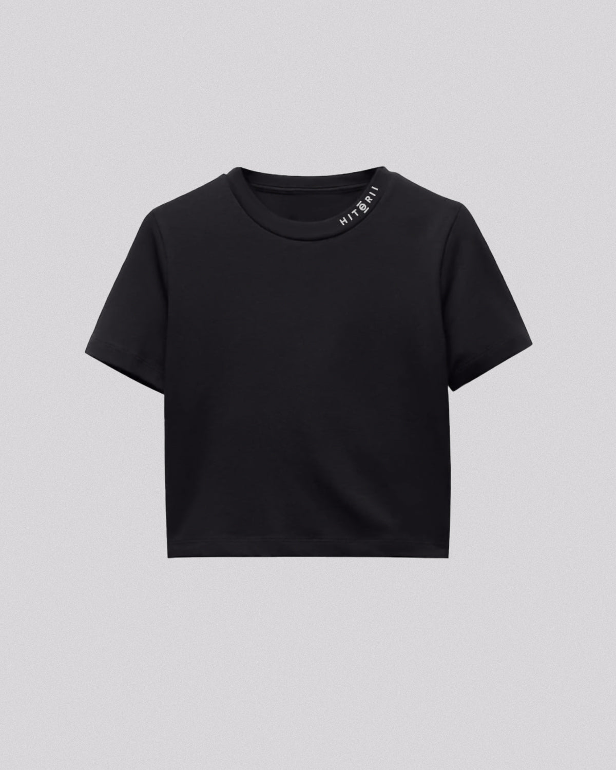 V2 In My Gym | Crop Tee | Charcoal