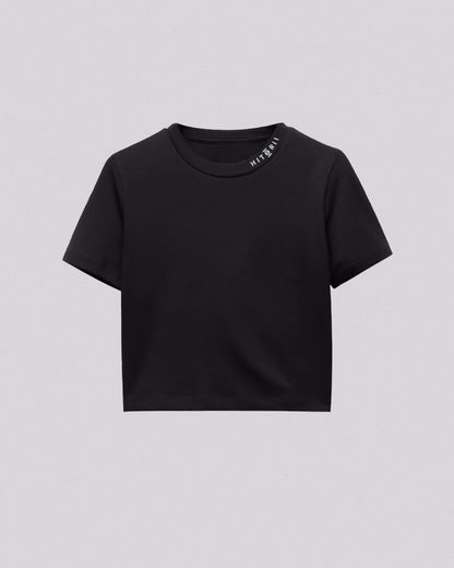 V2 In My Gym | Crop Tee | Charcoal