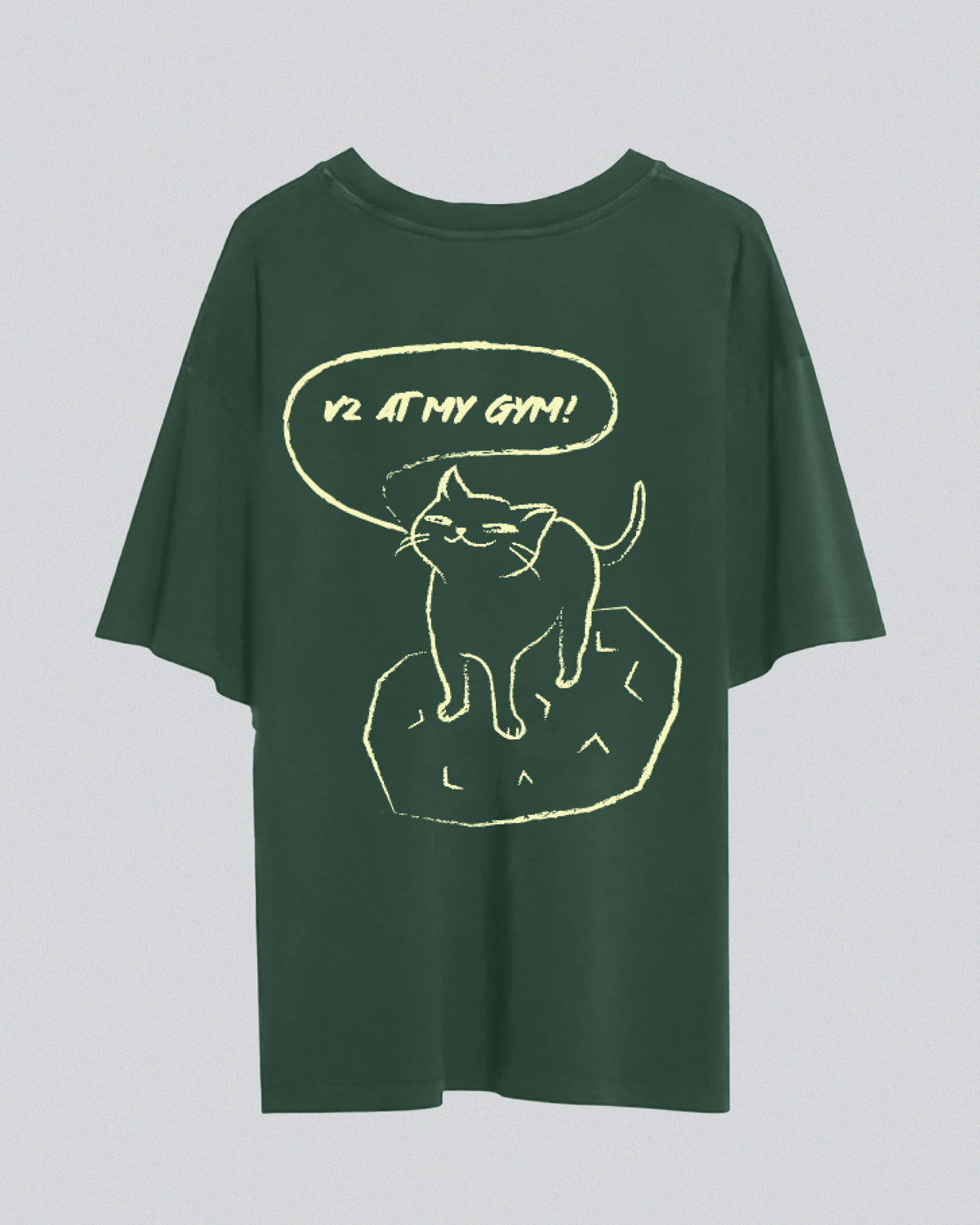 V2 In My Gym | Oversized Tee | Forest Green