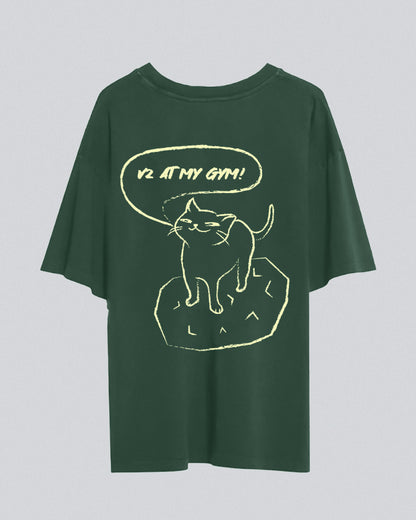 V2 In My Gym | Oversized Tee | Forest Green