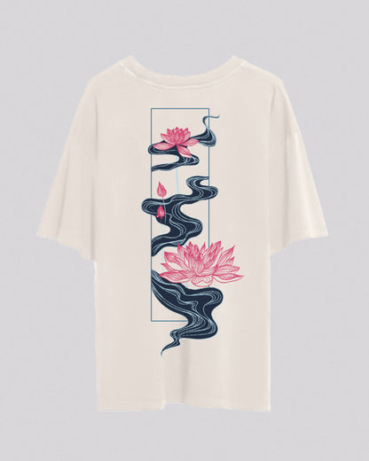 Water Lily | Oversized Tee | Ivory