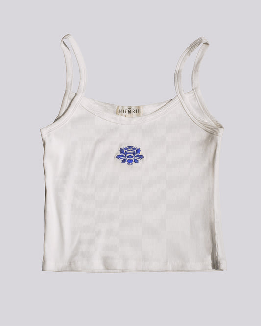 Spaghetti Tank | Peony | White