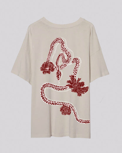 Year of the Snake | Oversized Tee | Ivory
