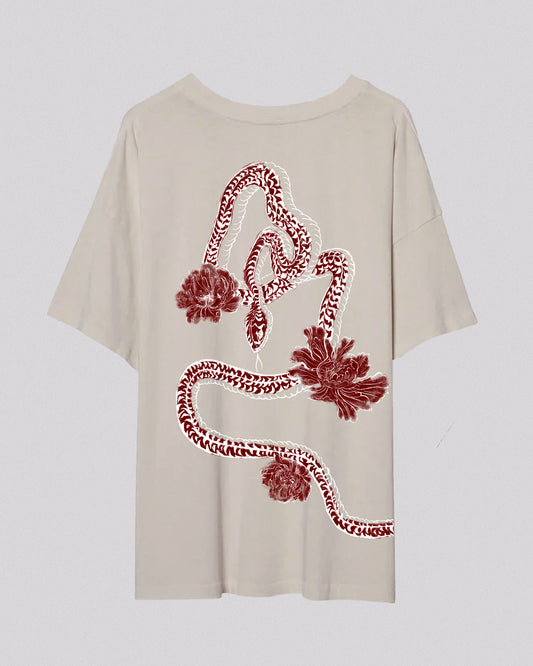 Year of the Snake | Oversized Tee | Ivory
