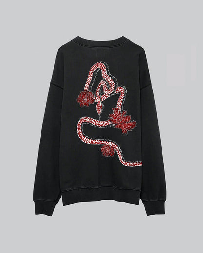 Year of the Snake | Crewneck | Vintage Black