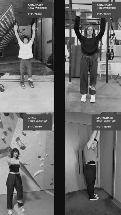 Bouldering Pants | Black | Contrast Stitch