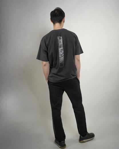 Hitorii Origins Oversized Tee 1.0 /// Vintage Black /// Granite x Bishop