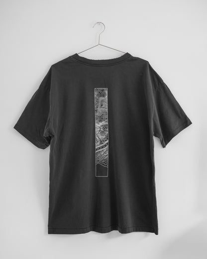 Hitorii Origins Oversized Tee 1.0 /// Vintage Black /// Granite x Bishop